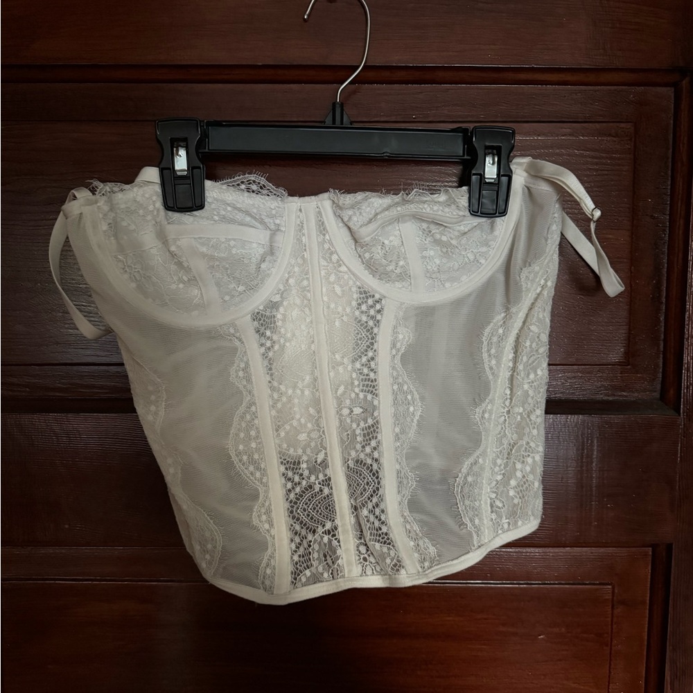 Corset White Top - Size M